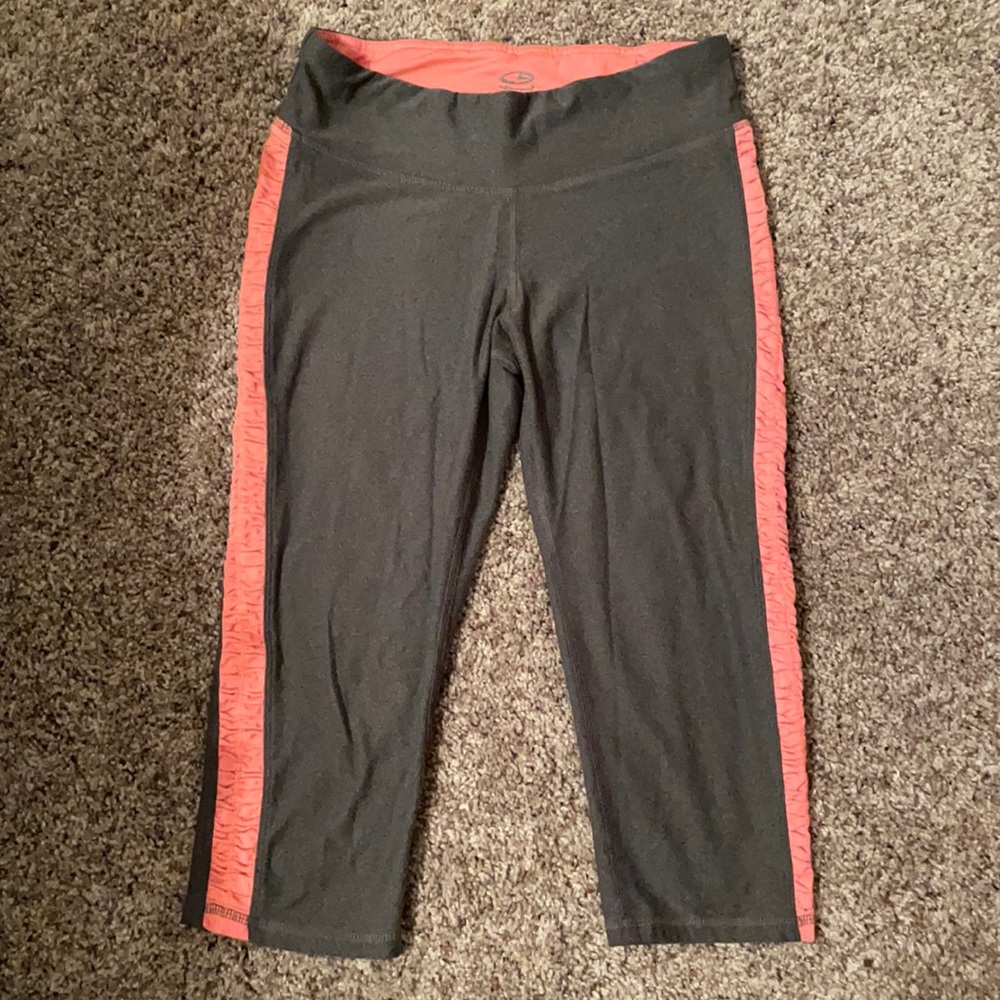Champion grey/pink women’s leggings, size S